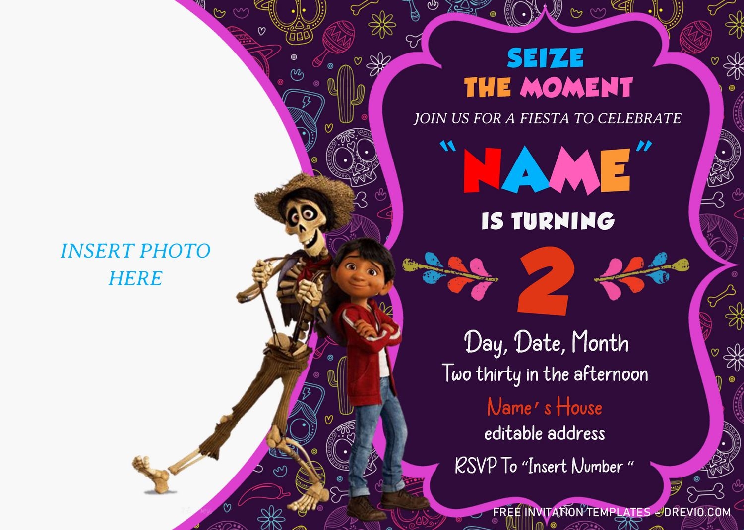 Coco Birthday Invitation Templates Docx Download Hundreds FREE 