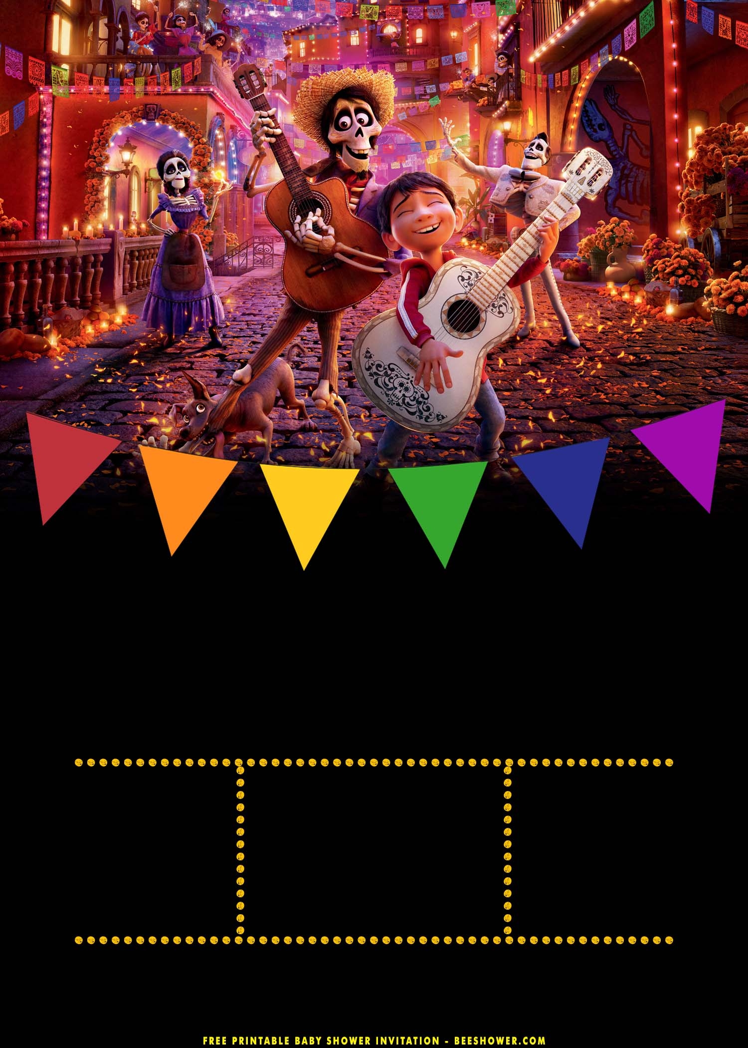 coco invitation template