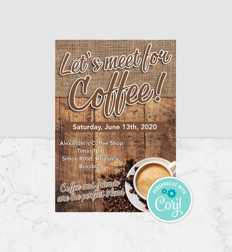 coffee invite template