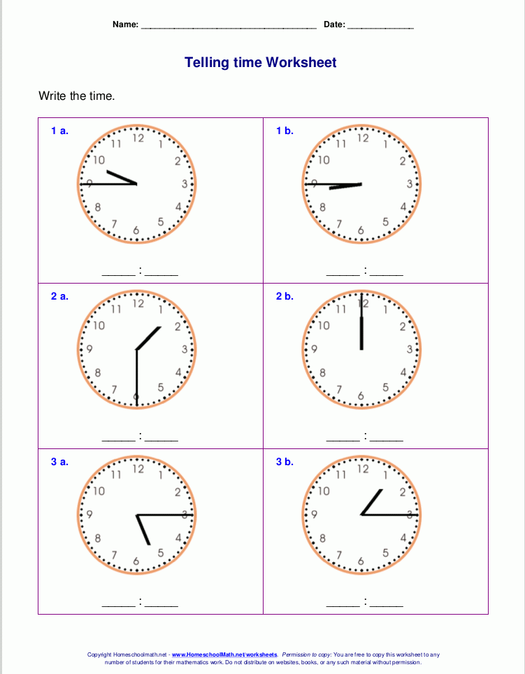 Collection Of Clock Worksheets Grade 2 Free Worksheets Samples