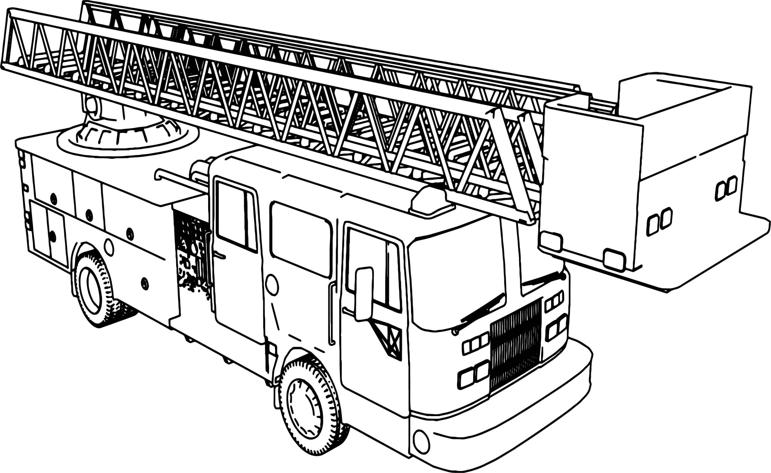 Collection Of Firetruck Coloring Page Free Printable