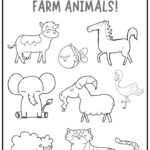 Color All The Farm Animals Worksheet