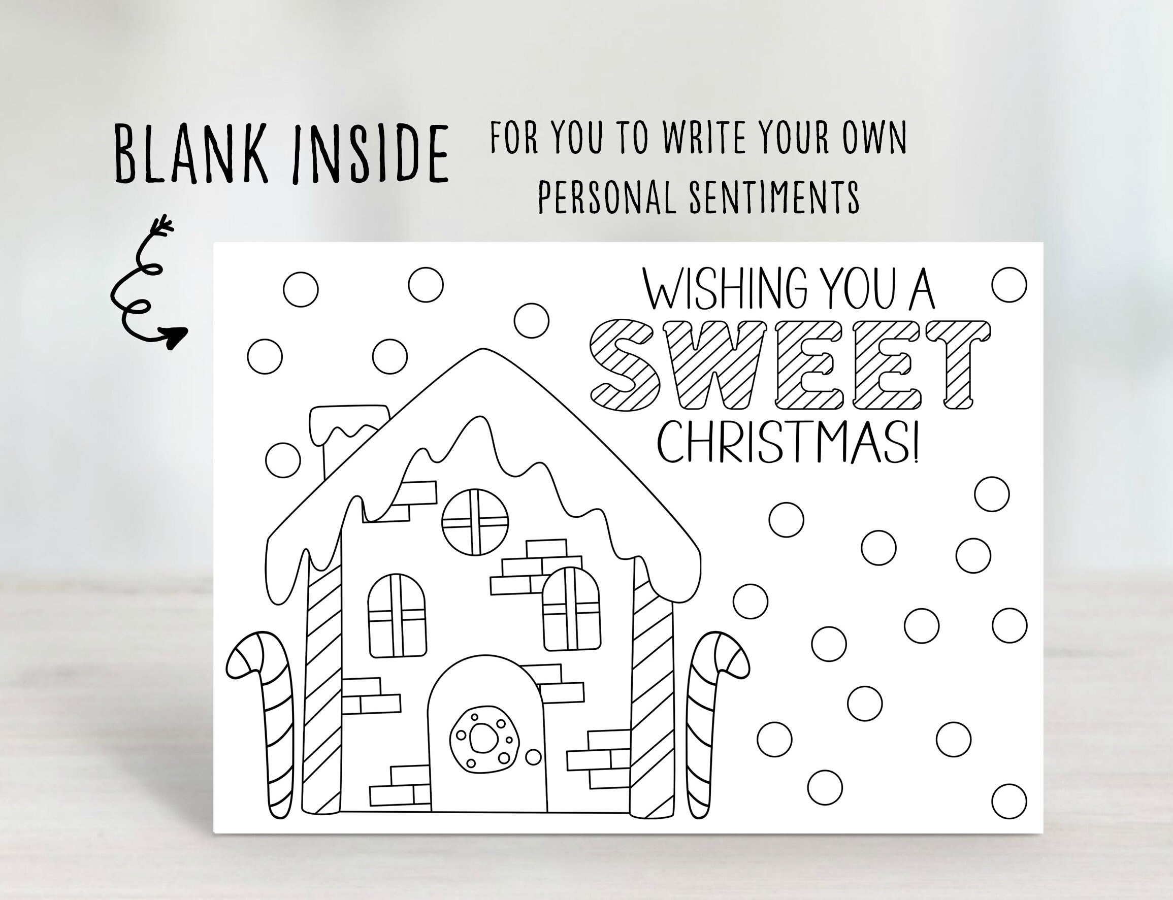 Color Your Own Christmas Cards Printable Christmas Coloring Cards 