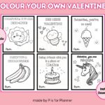 Color Your Own Valentine Cards Printable Valentines Cards Classroom