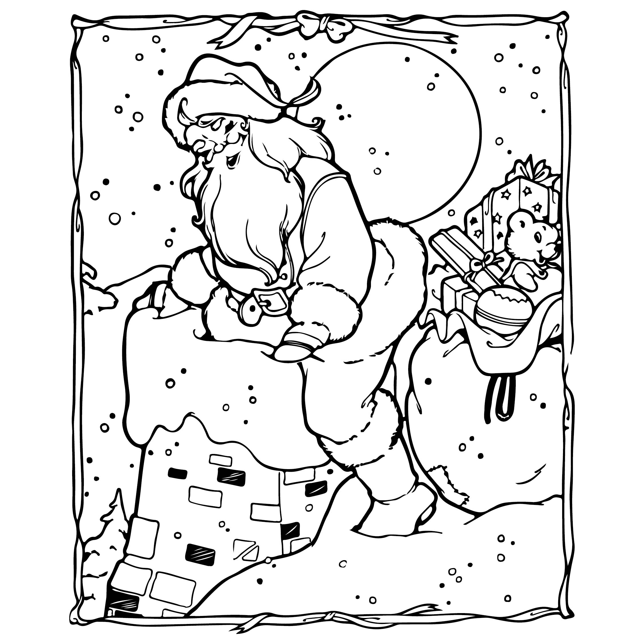 Coloring Christmas Tree Card 10 Free PDF Printables Printablee