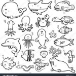 Coloring Page Coloring Page Sea Creatures Pages Lovely Free