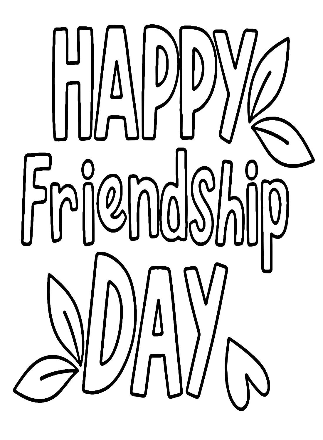 Coloring Page Friendship Free Printable Coloring Pages