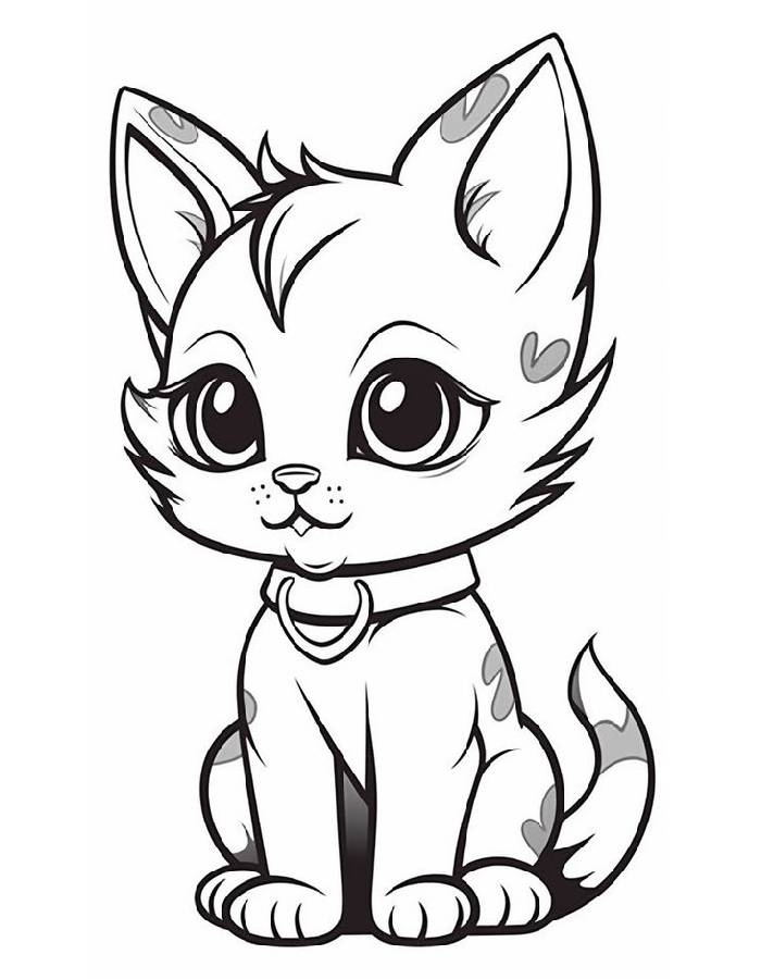 Coloring Page Of Adorable Animal