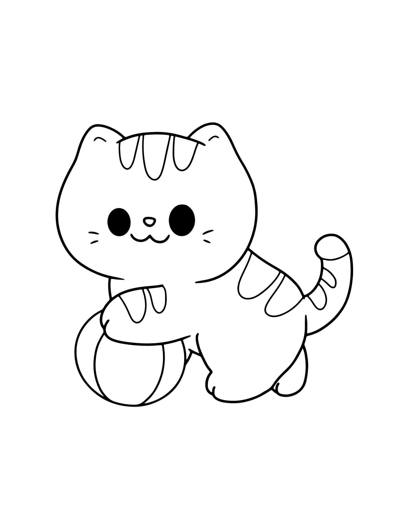 Cute Cats Coloring Pages