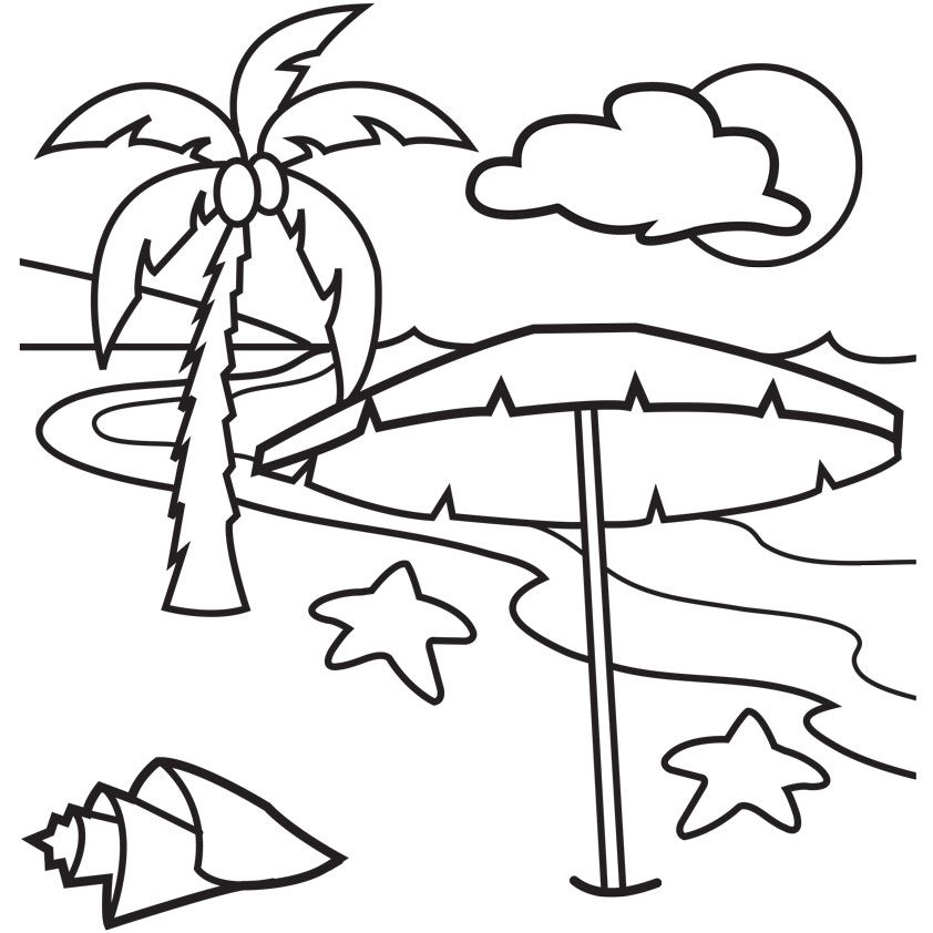 Coloring Pages For Hawaii Beaches Coloring Home