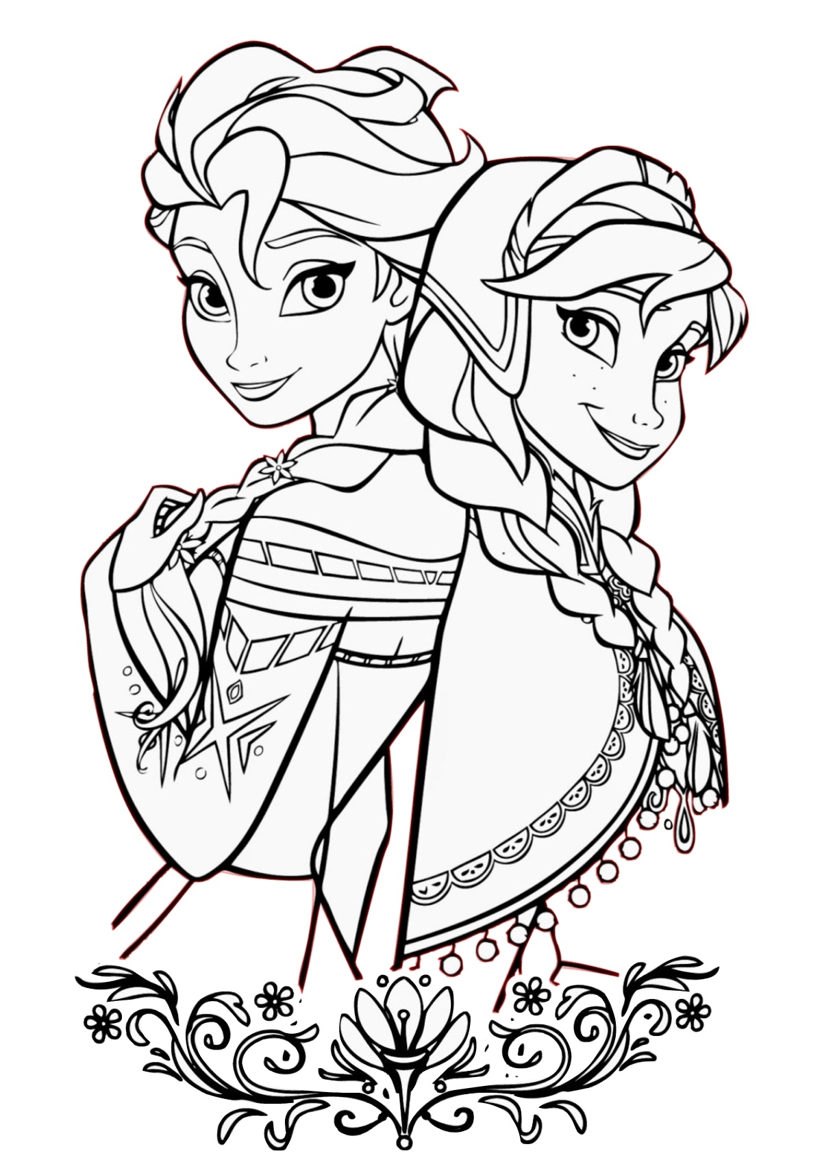 Frozen Color Pages Printable