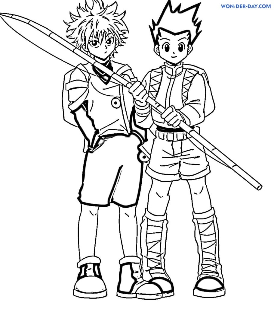 Coloring Pages Hunter X Hunter Hd Coloring Pages Printable The Best