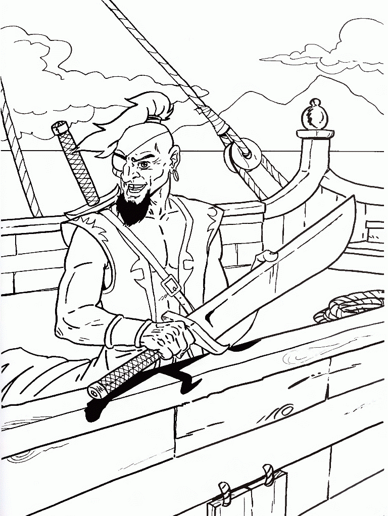 Coloring Pages Of Pirates Coloring Home