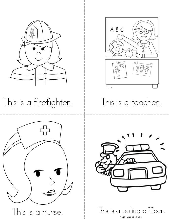 Community Helpers Coloring Pages Coloring Home