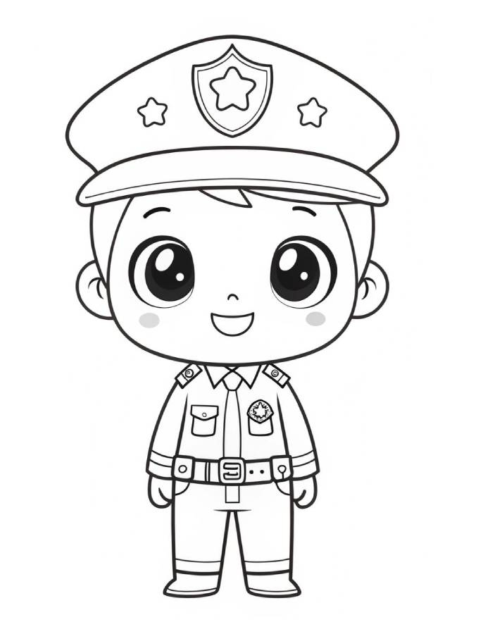 Community Helpers Coloring Pages Free Printable PDF 