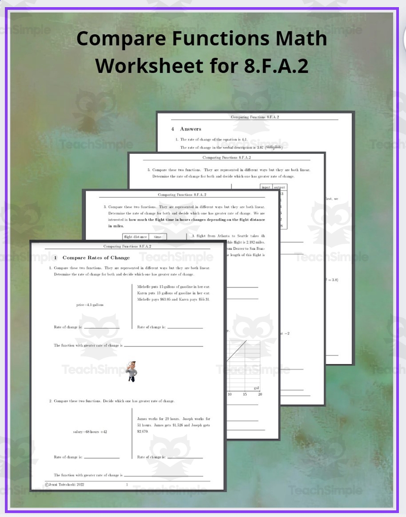 Comparing Functions En 2024 Nietos Worksheets Library