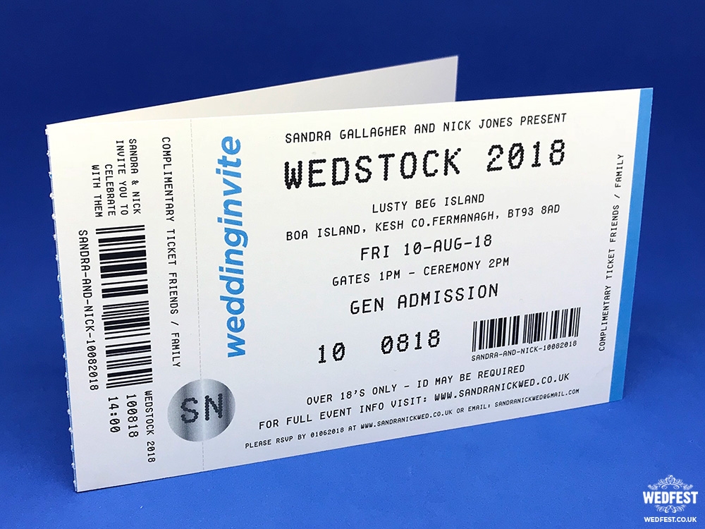 Concert Ticket Wedding And Party Invitations WEDFEST