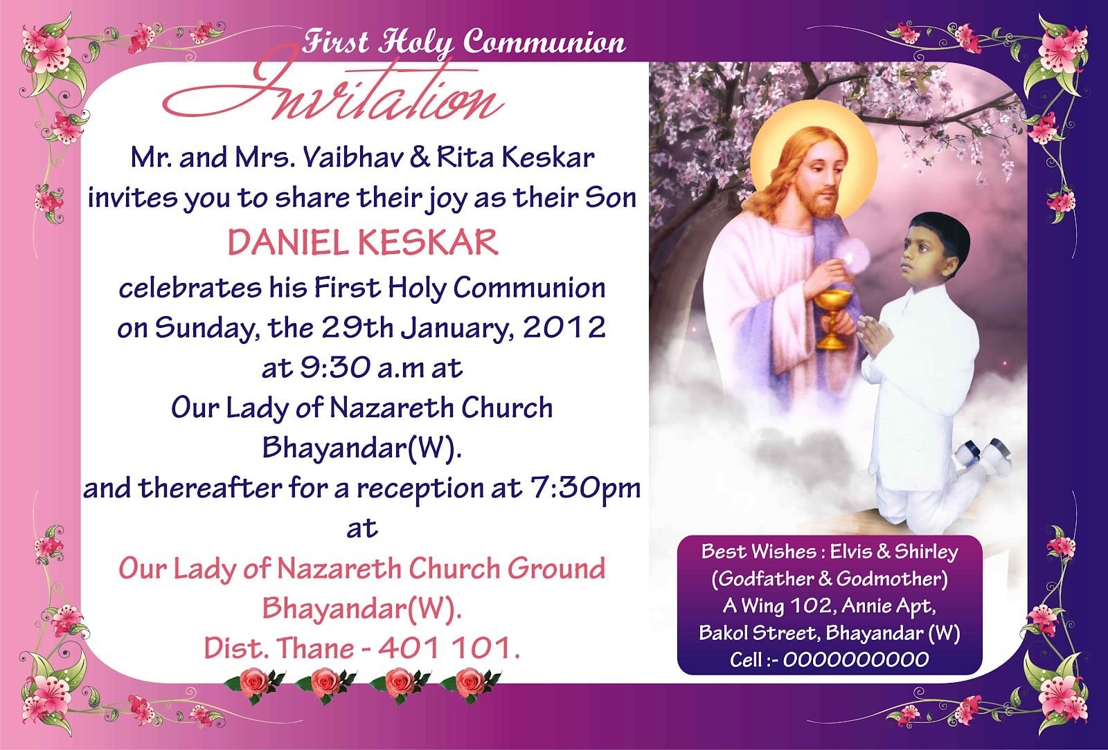Confirmation Invitations Templates