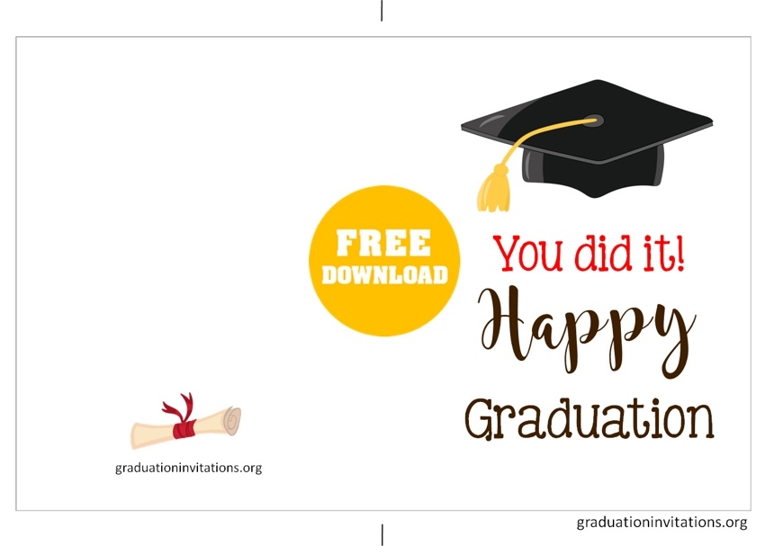 Congratulations Graduation Cards Free Printable Print Vrogue co