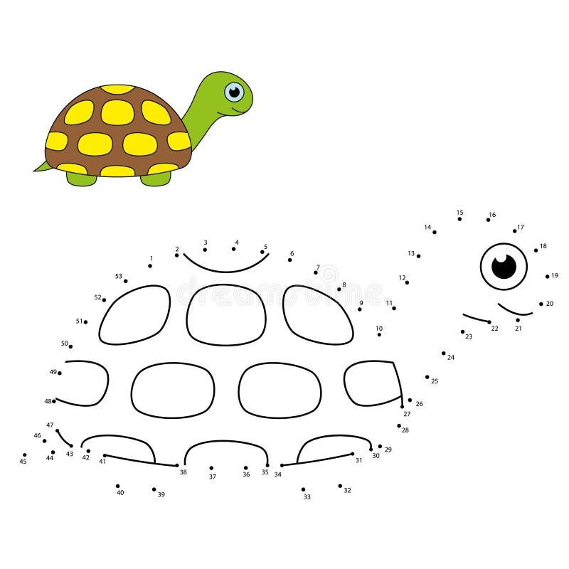 Connect The Dot Dot To Dot Game For Children Numbers Game For Kids