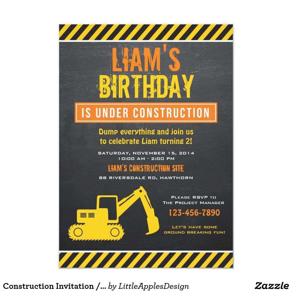 Construction Invite Template Free Get Ready To Party Again With Online 