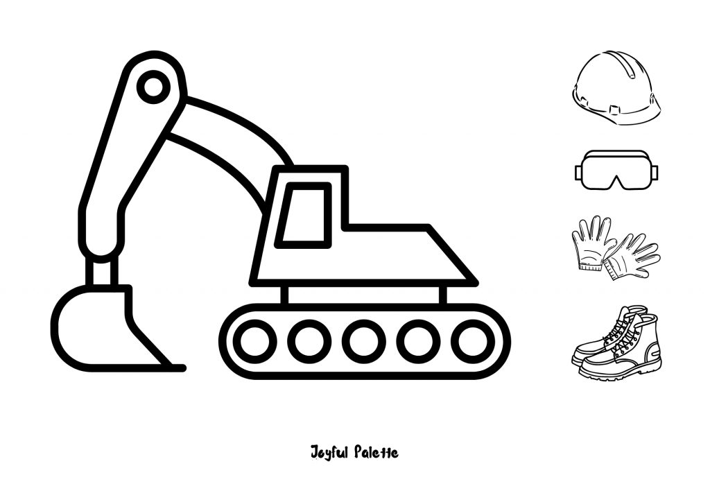 printable coloring pages construction vehicles