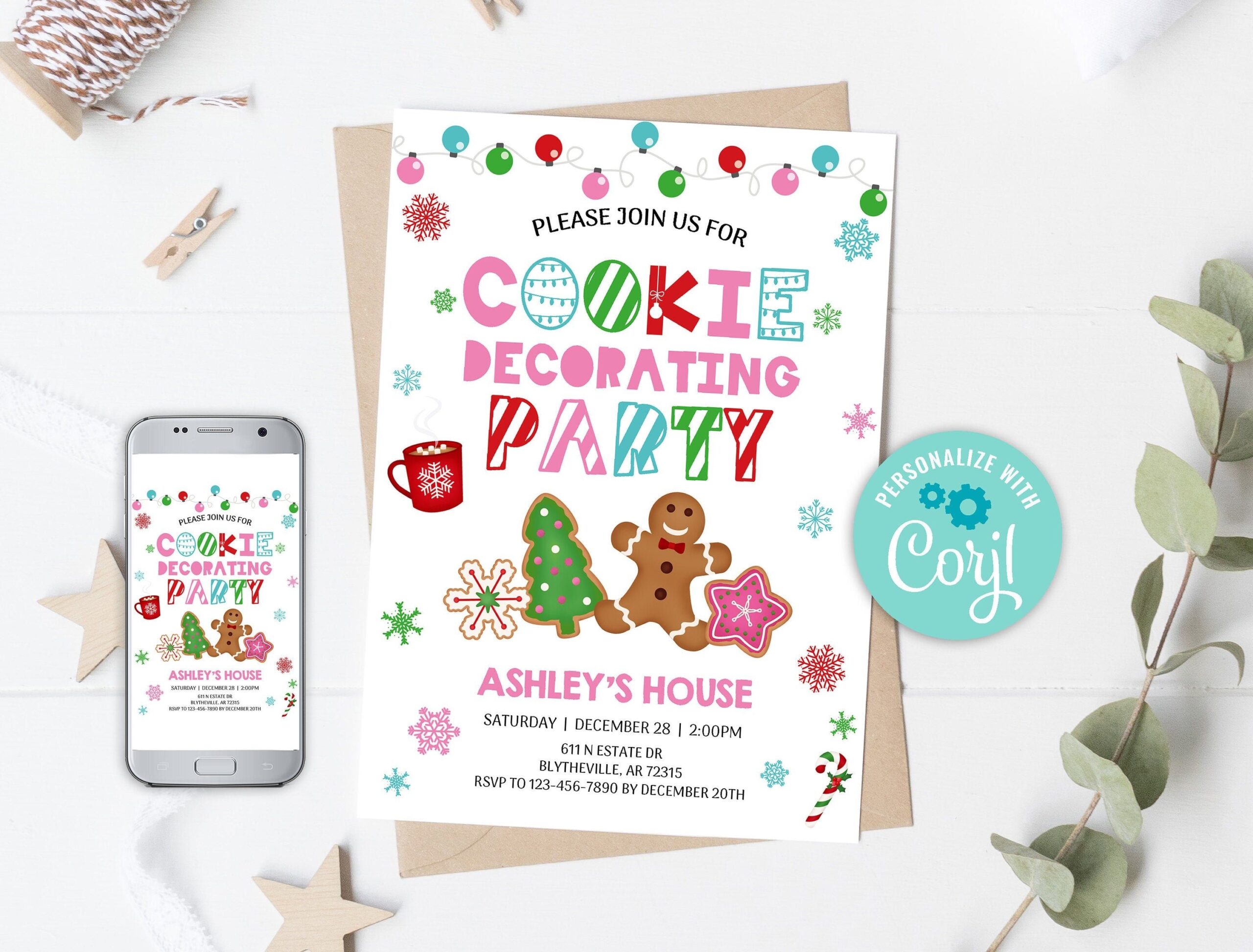 Cookie Decorating Invitation Template Free