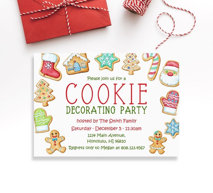 Cookie Decorating Invitation Template Free