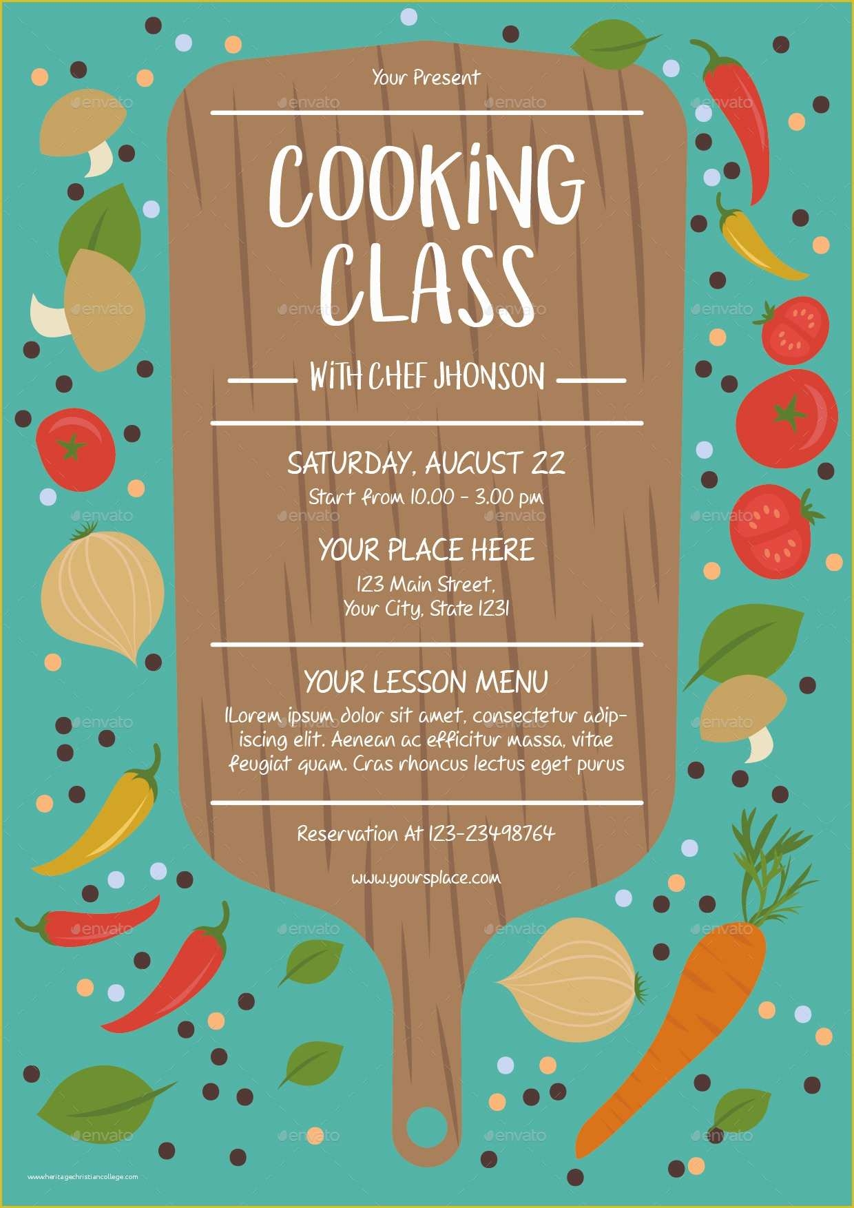 cooking invitation templates