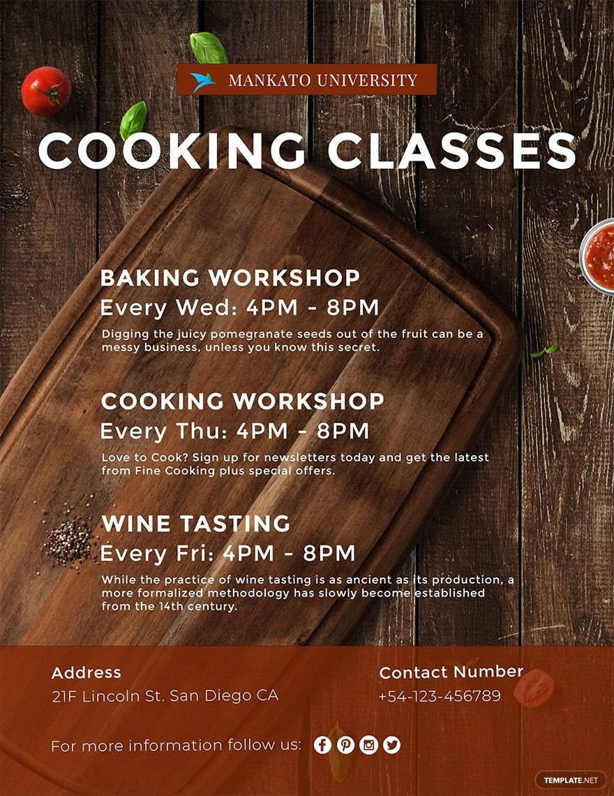 Cooking Templates In Word FREE Download Template