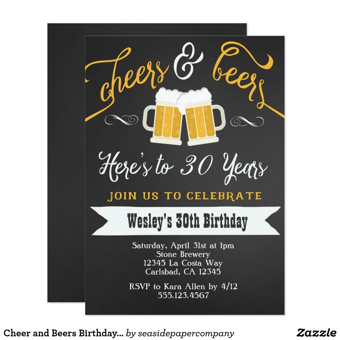 Corona Beer Invitation Template