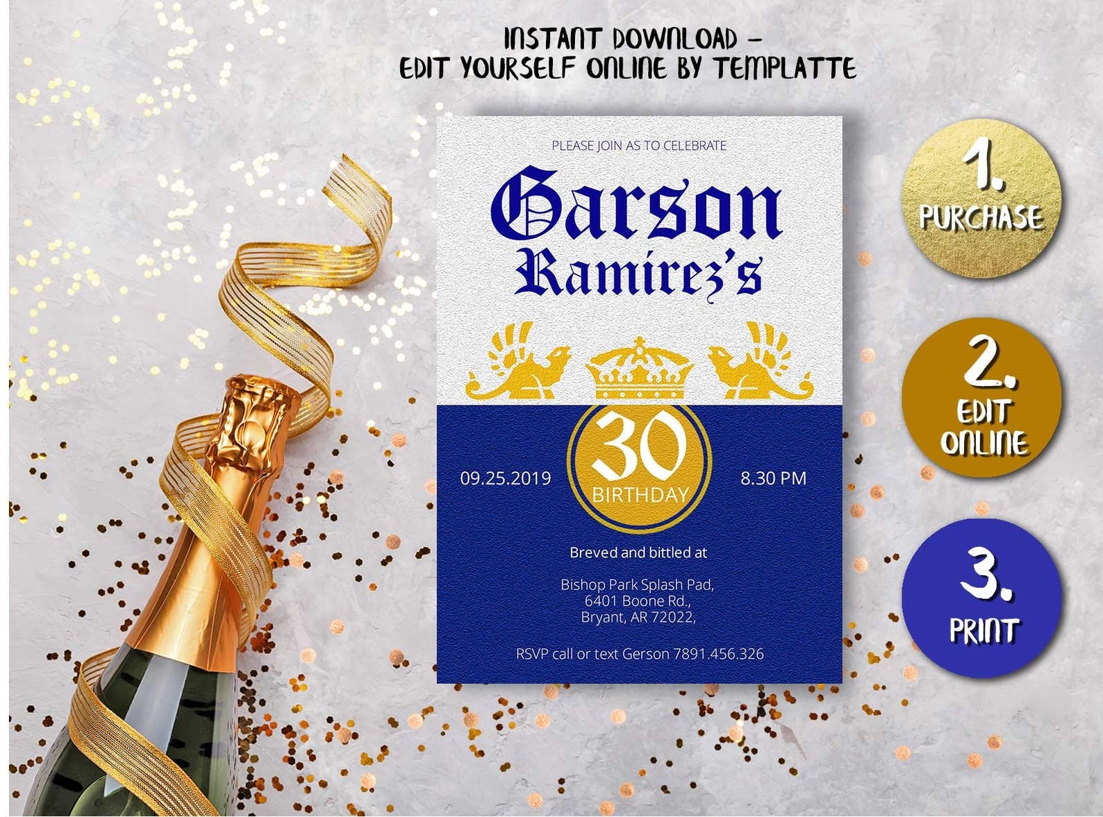Corona Invitation Corona Beer Coronacorona Beer Etsy