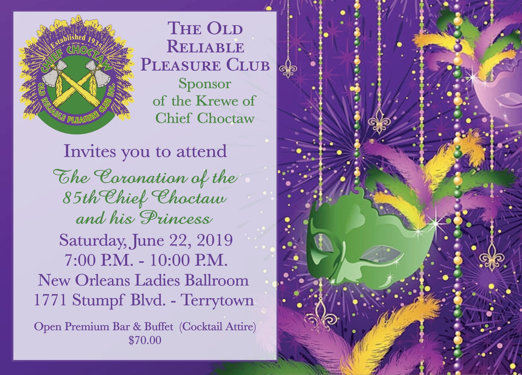 coronation invitation template