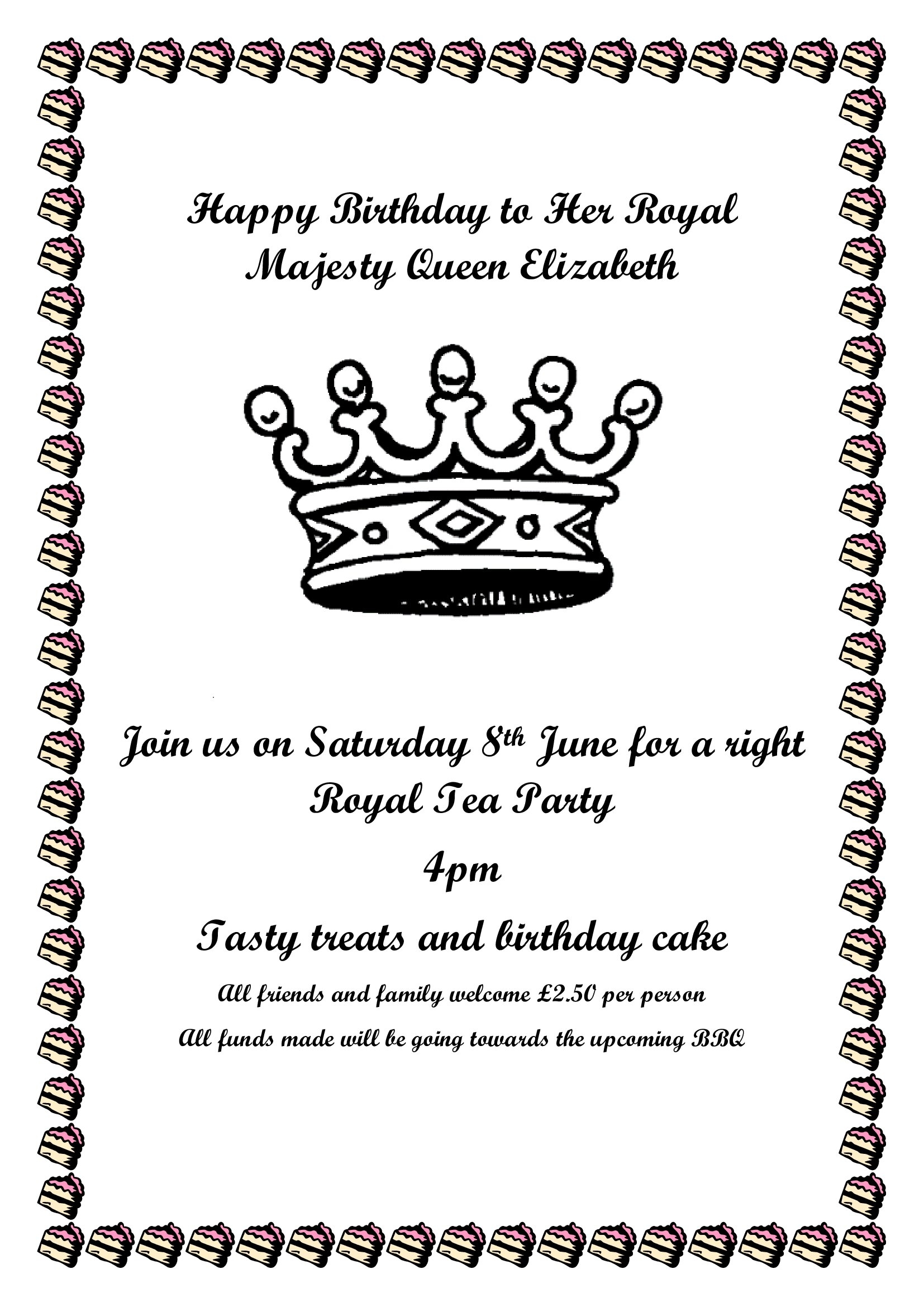 Coronation Invitation Template Printable Word Searches