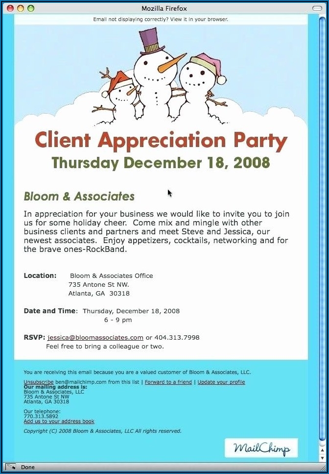 corporate holiday party invite template
