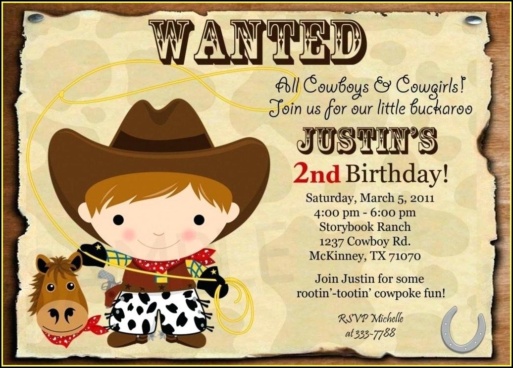 country western invitation templates free