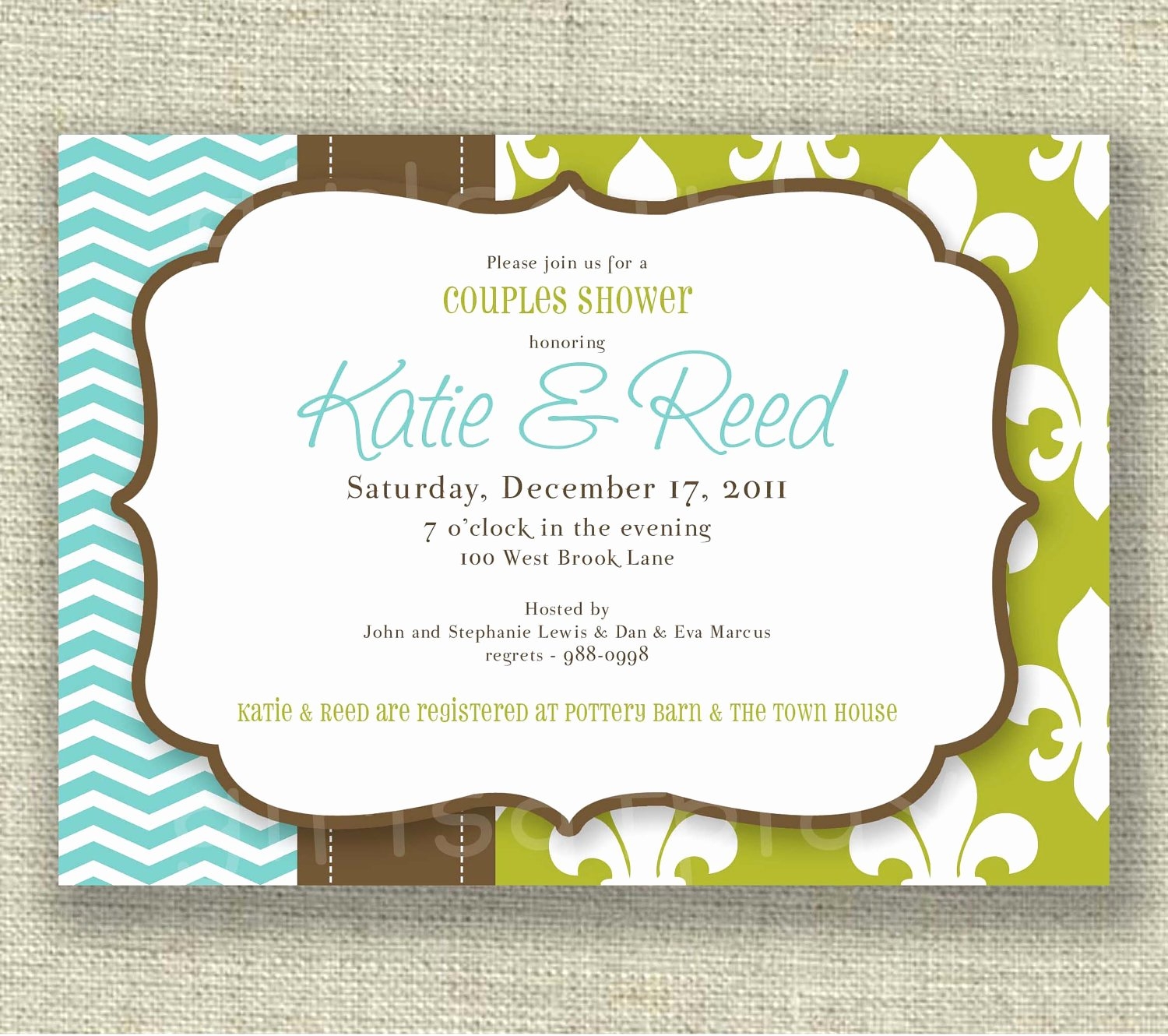 Couples Shower Invitations Template Stcharleschill Template