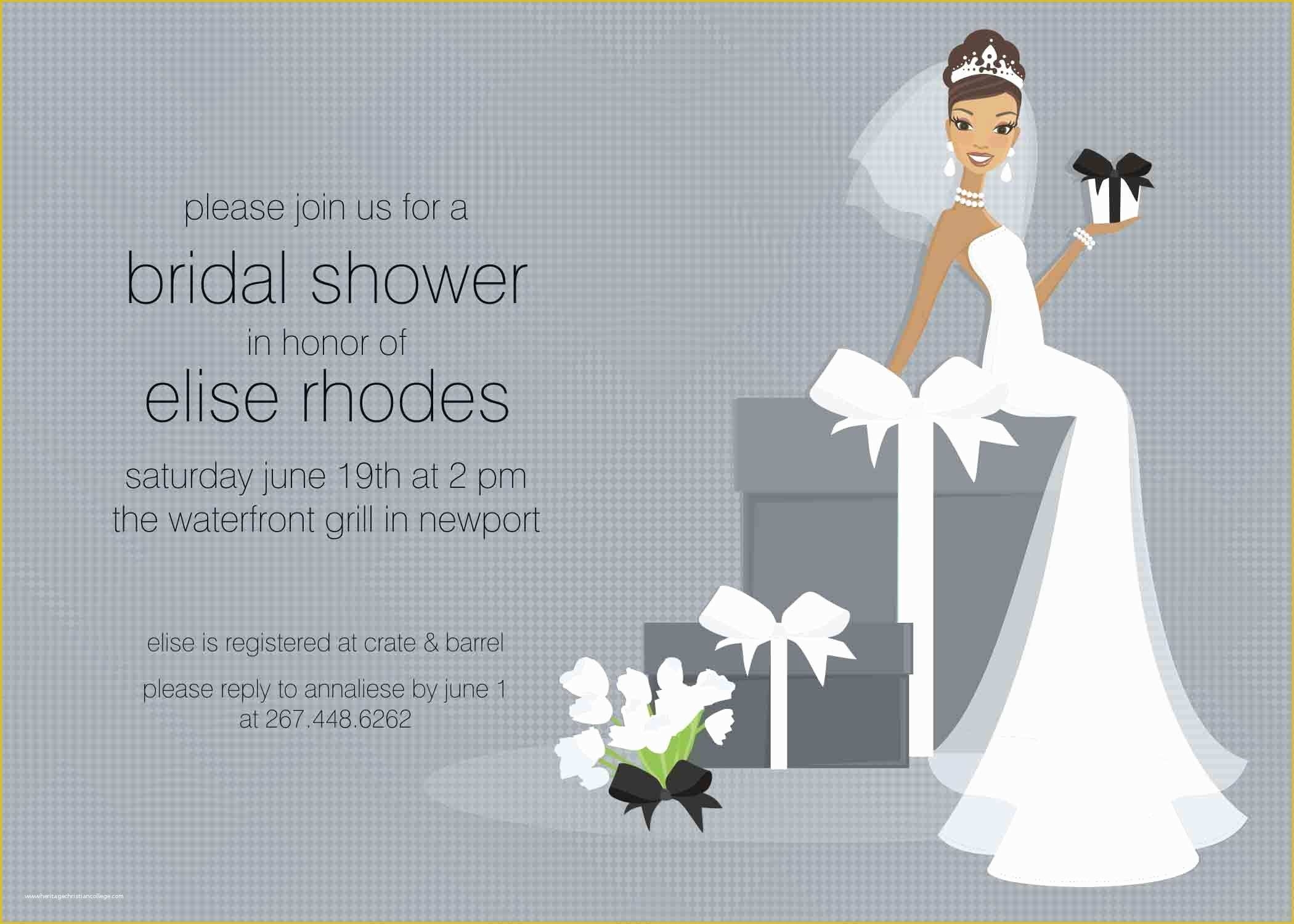 Couples Wedding Shower Invitations Templates Free Of Free Bridal Shower 