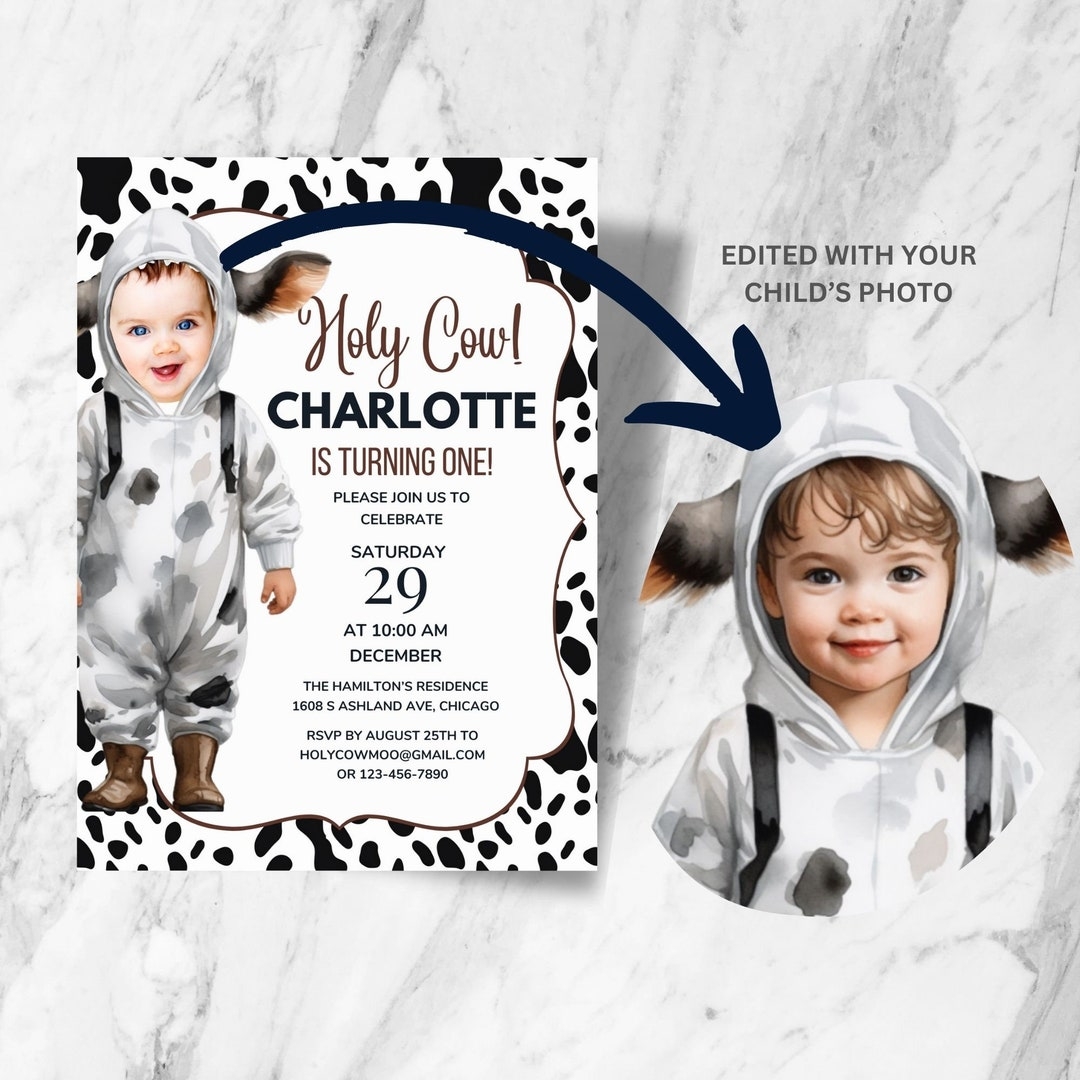 Cow Print Invitation Template Cow Print Birthday Invitation Template 