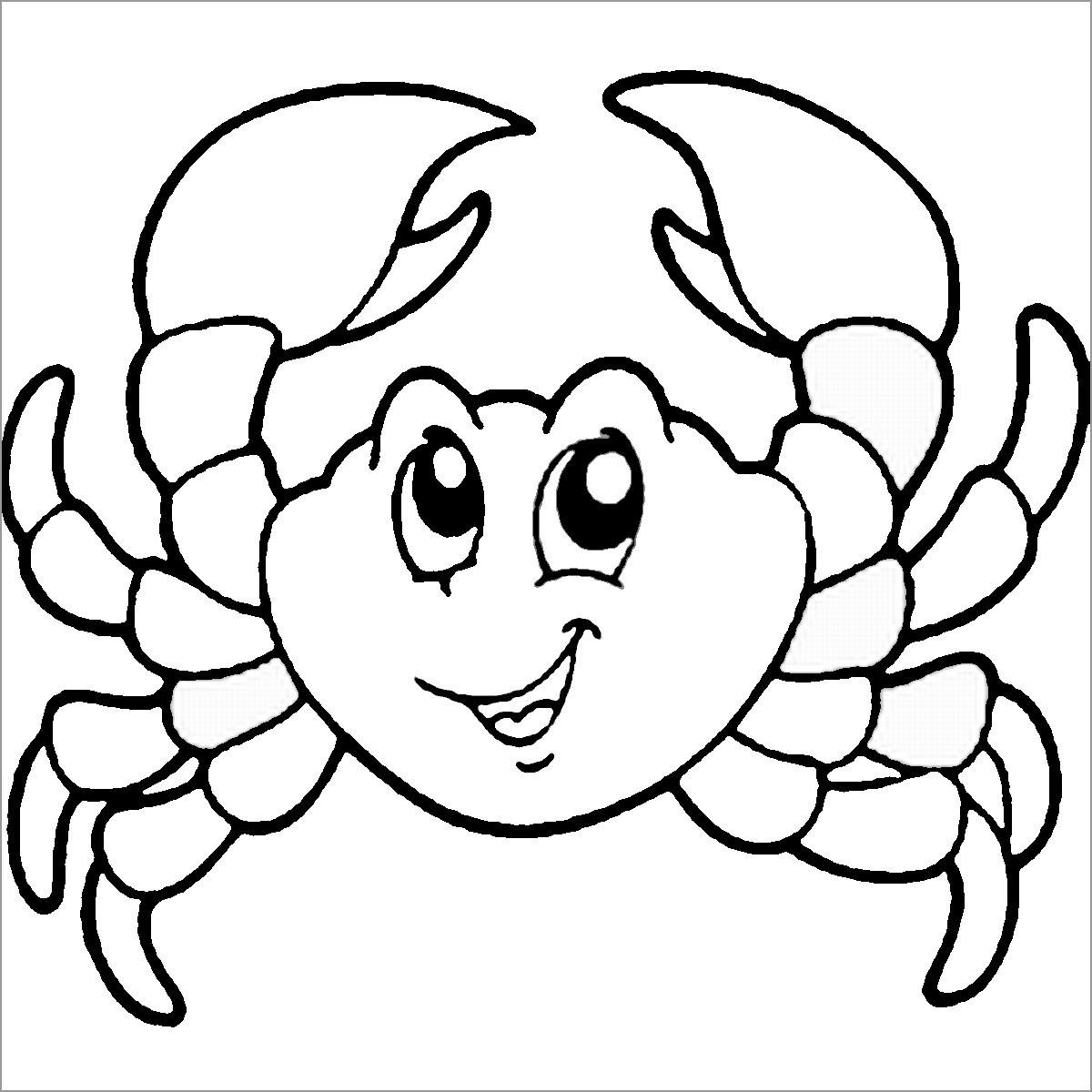 Crab Coloring Pages ColoringBay