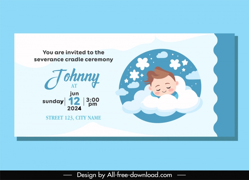 Cradle Ceremony Invitation Card Free Infoupdate