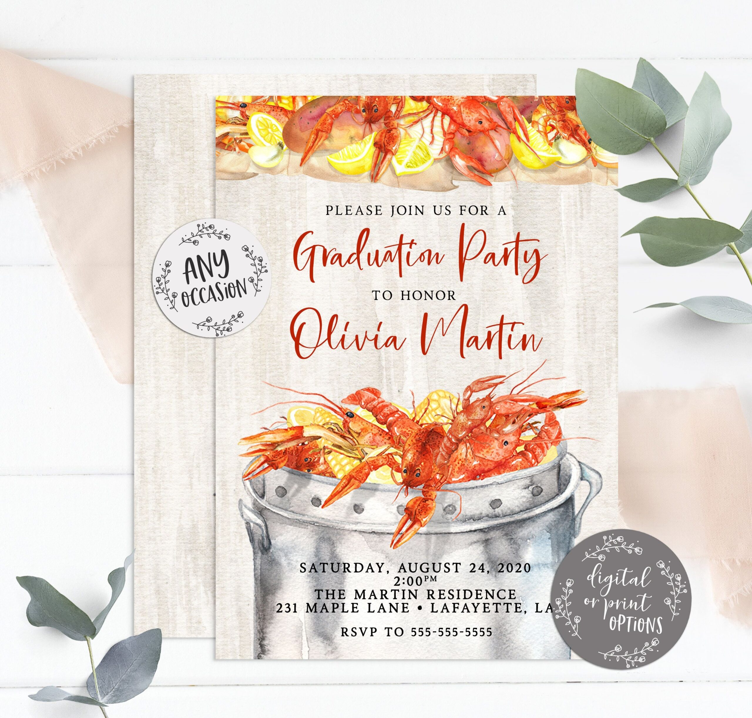 crawfish boil invitations free template