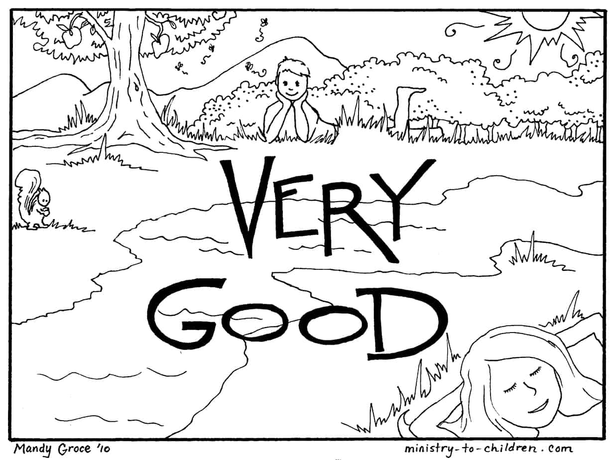 free creation coloring pages