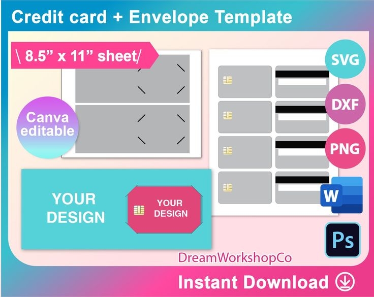 Credit Card Template Credit Card Holder Template Credit Card