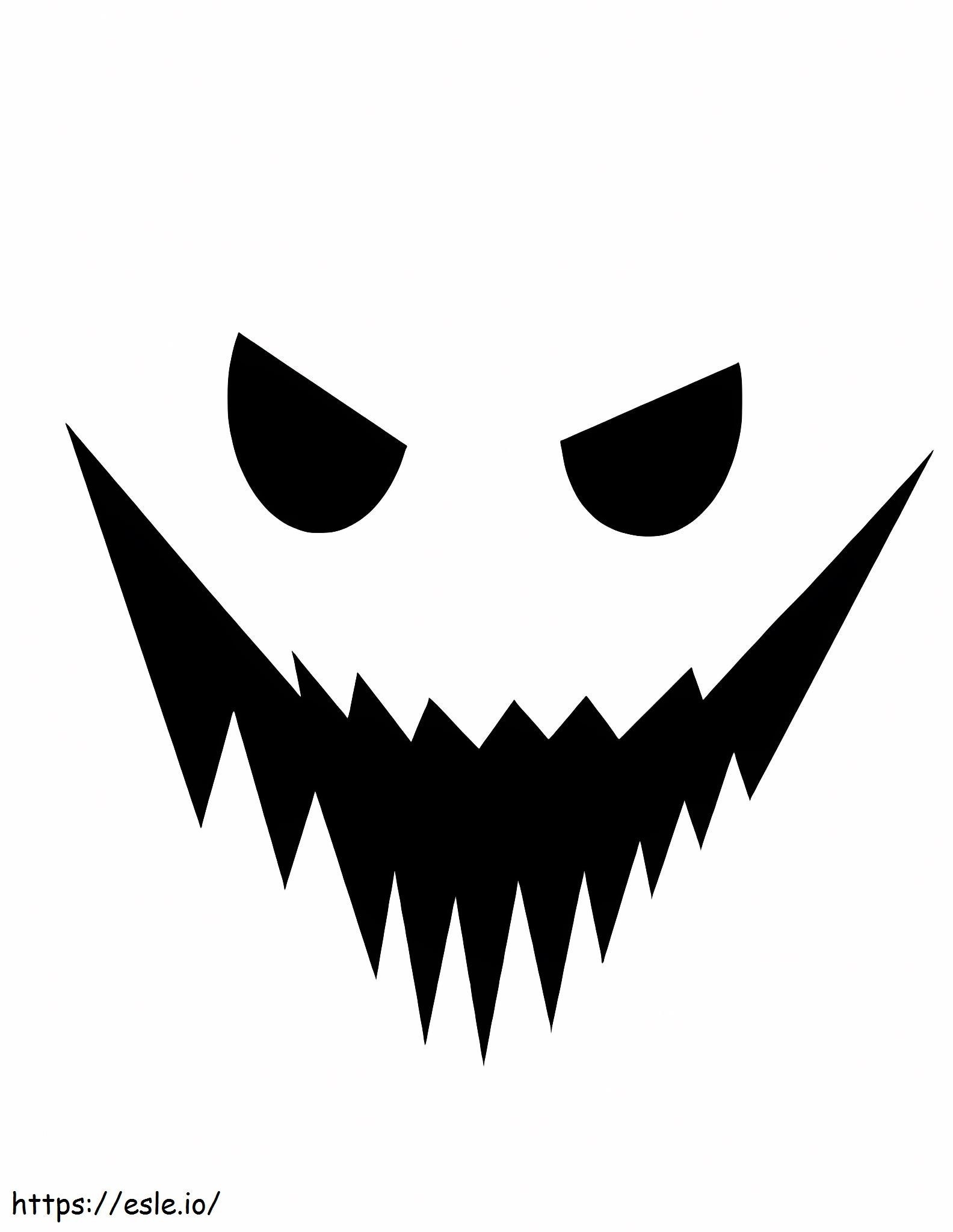 Creepy Ghostface Coloring Page