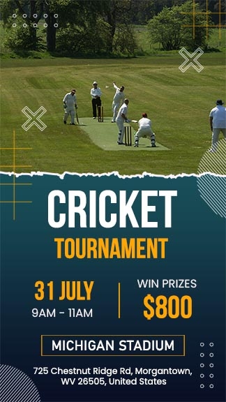 Cricket Match Invitation Template