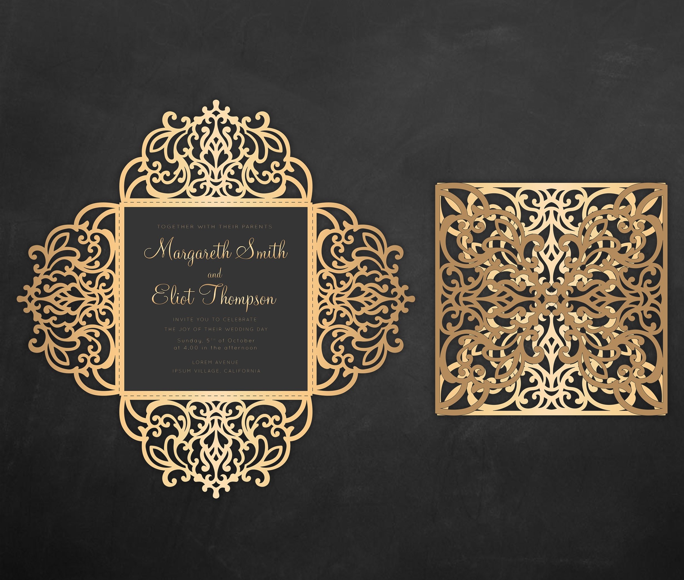 cricut laser cut invitation templates