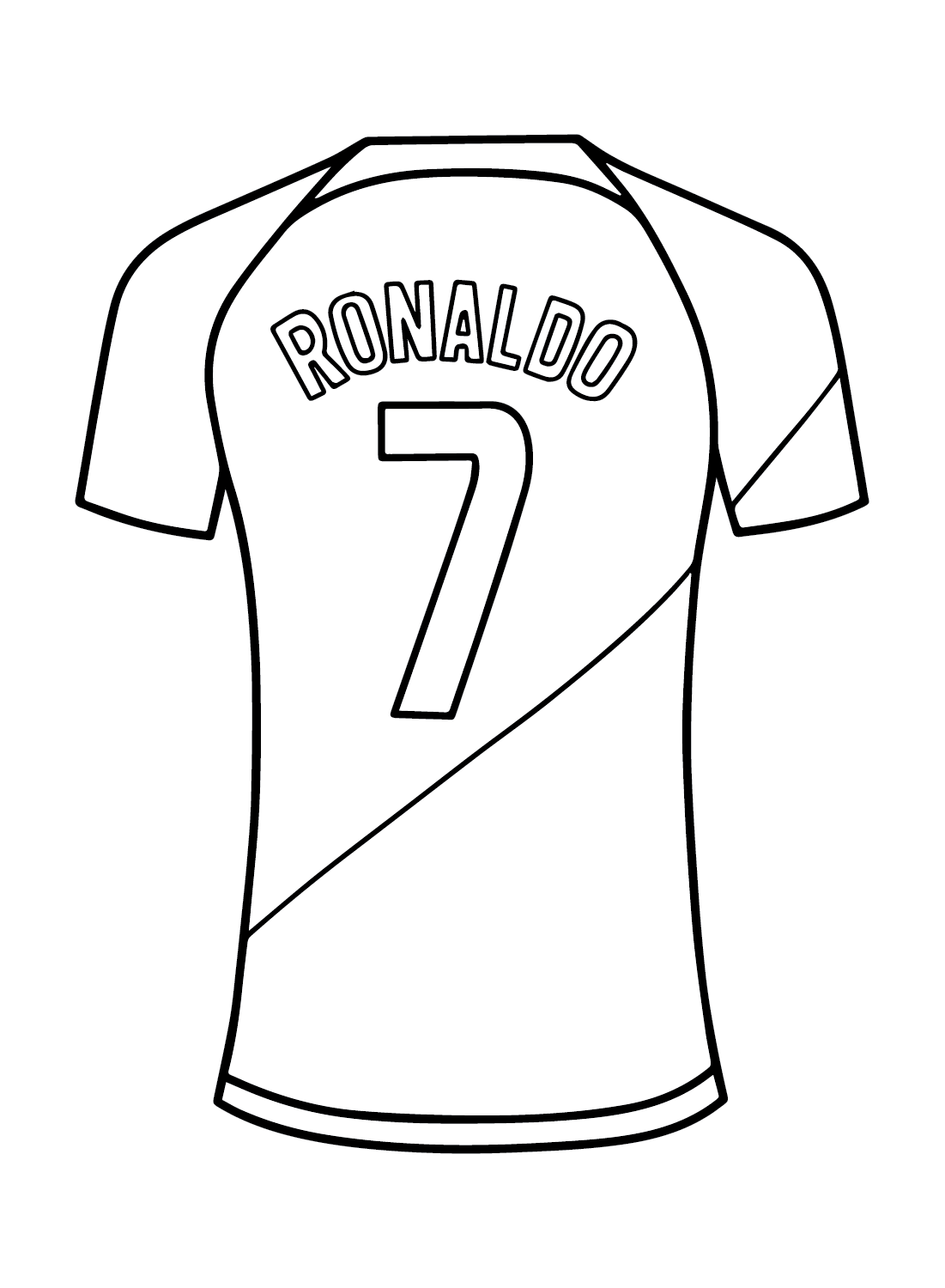 Cristiano Ronaldo Coloring Page