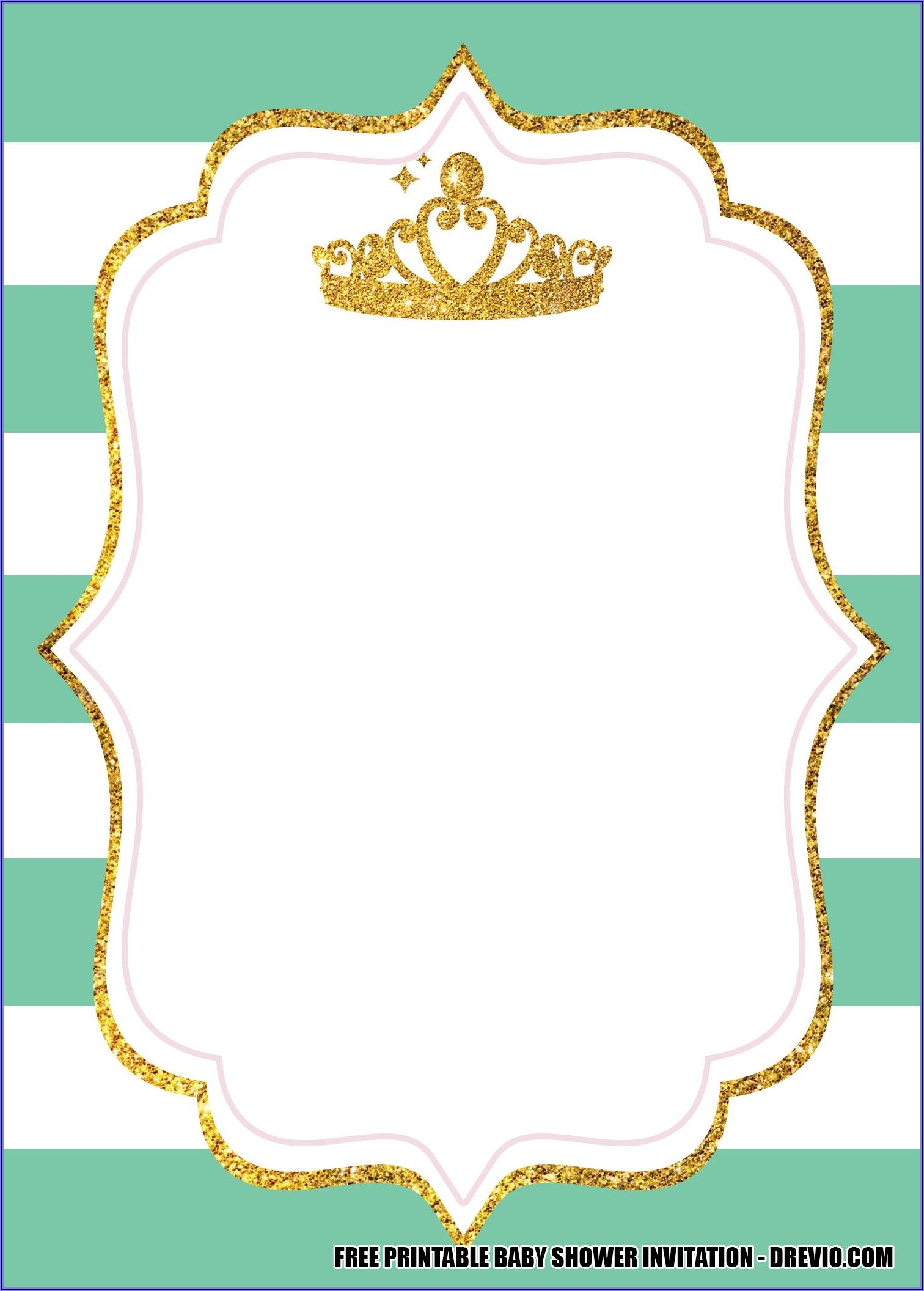 crown invitation template