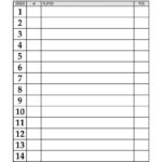 Custom Recreational Baseball League Lineup Cards LineupCARDS